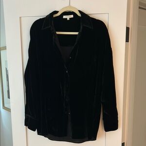 Favorite Daughter ex-boyfriend velvet button down